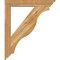 Ekena Millwork Funston Traditional Rough Sawn Bracket w/ Offset Brace, Western Red Cedar, 6"W x 34"D x 40"H BKT0604X34X40FST01RWR - alternate 4